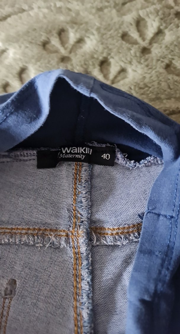 Gevşek Kesim Hamile Kot Pantolon - Görsel 3