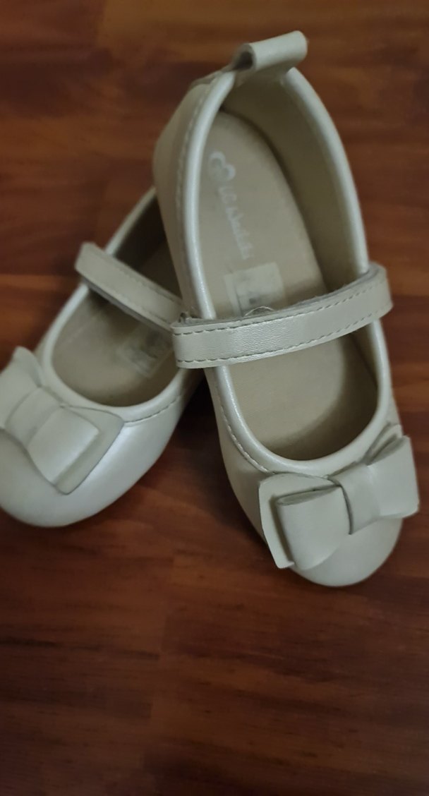 Kız Çocuk Beyaz Bantlı Babet Ayakkabı - Görsel 4
