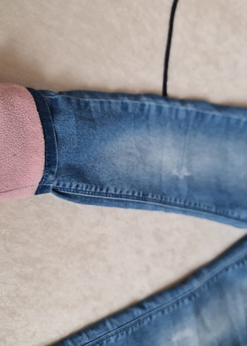 kiz Çocuk Mavi Denim Pantolon - Görsel 5