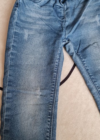 kiz Çocuk Mavi Denim Pantolon - Görsel 2