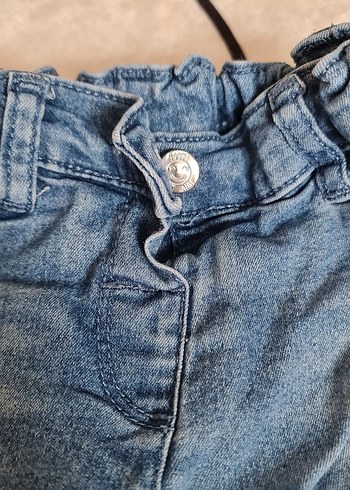 kiz Çocuk Mavi Denim Pantolon - Görsel 3