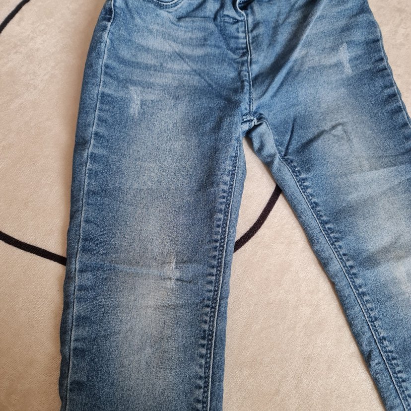 kiz Çocuk Mavi Denim Pantolon - Görsel 2