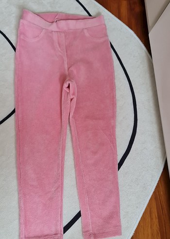 Kız Çocuk Pembe ve Gri Taytlar - Görsel 2