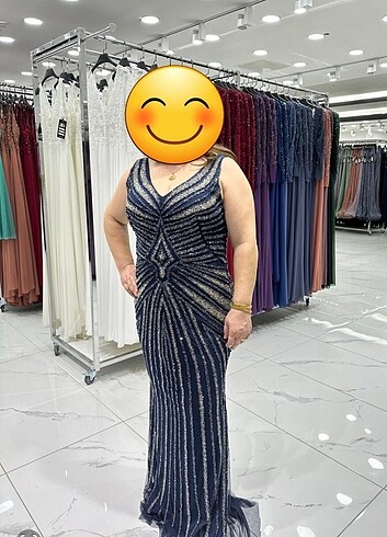 Ithal taşlı abiye - Görsel 2