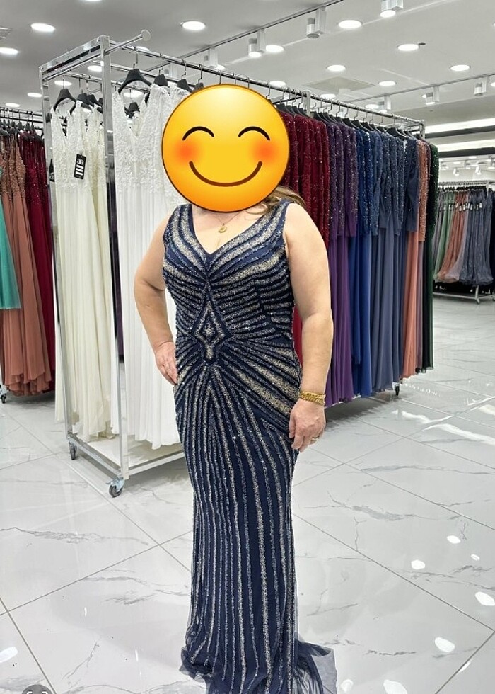 Ithal taşlı abiye - Görsel 2