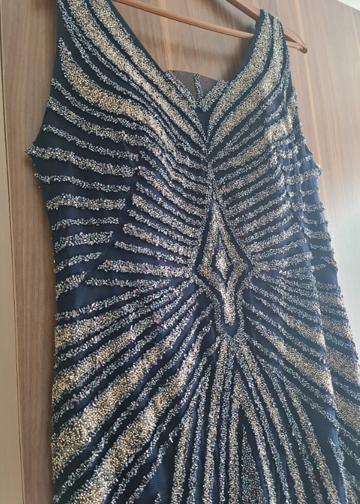 Ithal taşlı abiye - Görsel 4