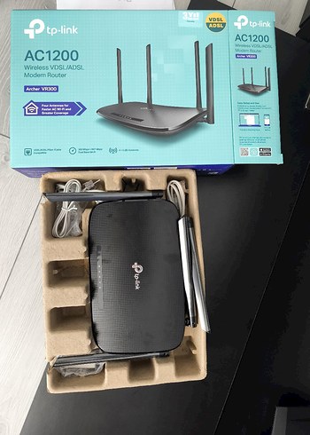TP-Link Archer VR300 - AC1200 Kablosuz VDSL/ADSL Modem Router