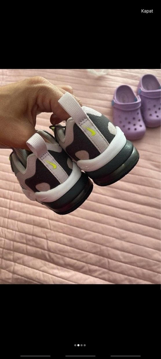 Kız Çocuk Pembe Baskılı Cırtlı Spor Ayakkabı - Görsel 3