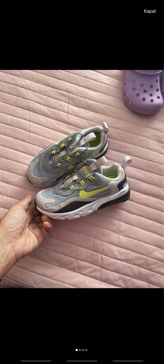 Kız Çocuk Pembe Baskılı Cırtlı Spor Ayakkabı - Görsel 4