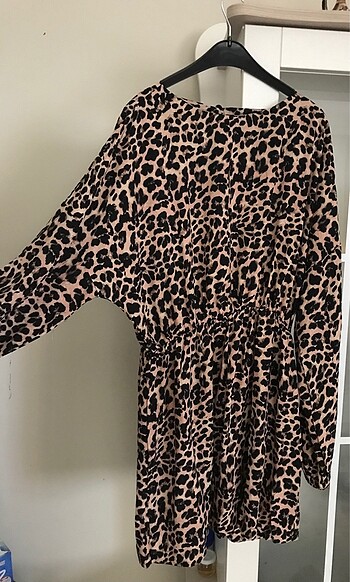 Zara Leopar Desenli Elbise