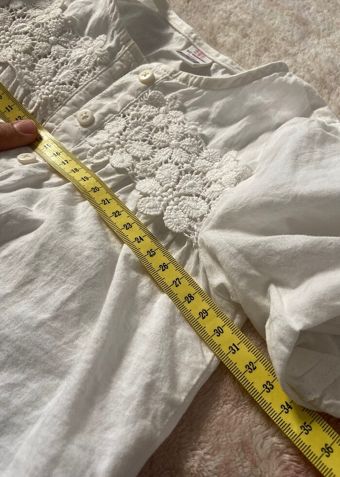 12-18 lcw dantelli gömlek pamuklu - Görsel 3