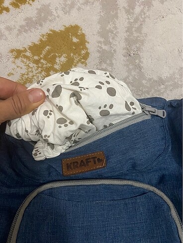 Kraft bel oturma destekli kanguru ufak sökük var - Görsel 5