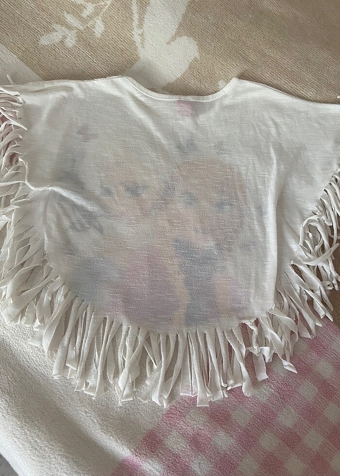 3-4 yaş panço tişört elsa - Görsel 2