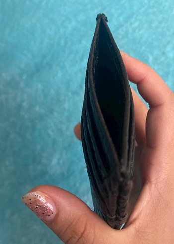 LC Waikiki Kilitli Siyah Yılan Desenli Deri Kadın Cüzdanı