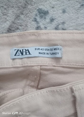 32 Beden Zara erkek kot pantolon