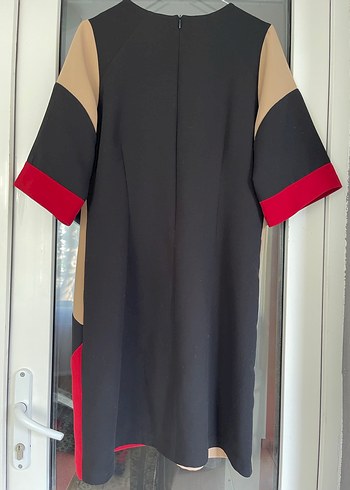 Geometrik Desenli Elbise - Görsel 2