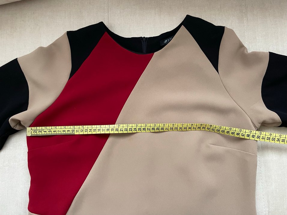 Geometrik Desenli Elbise - Görsel 5