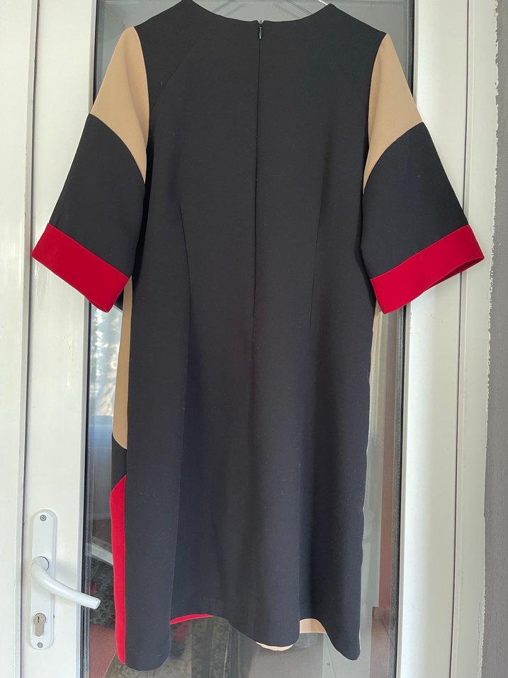 Geometrik Desenli Elbise - Görsel 2