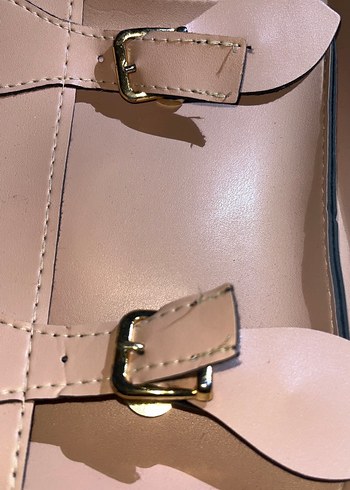 Toz pembe Tokalı Kadın Çanta - Görsel 2