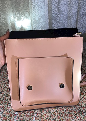 Toz pembe Tokalı Kadın Çanta - Görsel 5