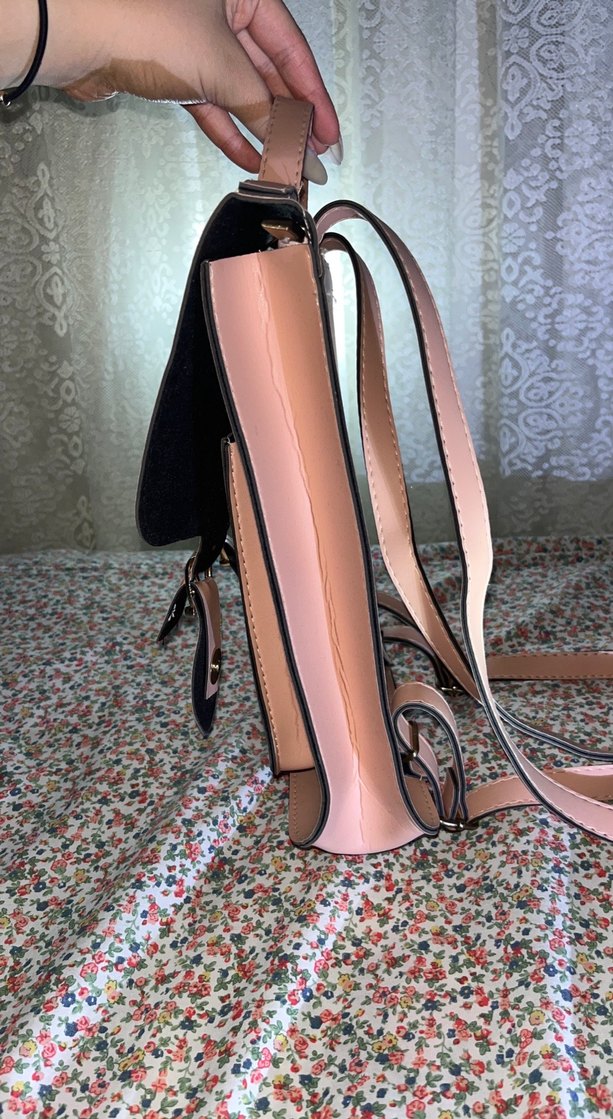 Toz pembe Tokalı Kadın Çanta - Görsel 4