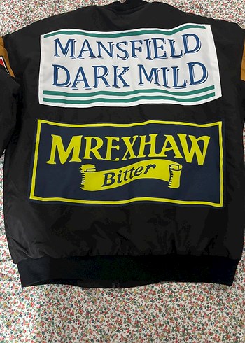 Unisex Siyah Baskılı Fermuarlı Ceket - Görsel 2