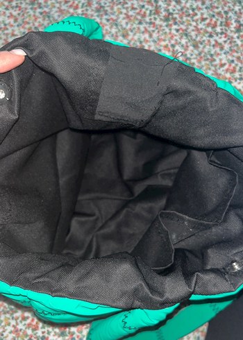 Nakışlı Fermuarlı Yeşil Kadın Çanta - Görsel 4