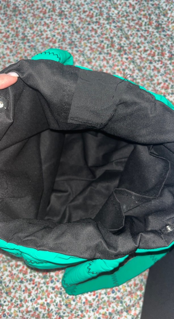 Nakışlı Fermuarlı Yeşil Kadın Çanta - Görsel 4