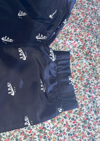 Koyu lacivert bol kesim paraşüt eşofman - Görsel 3