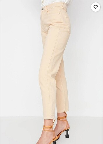 Trendyol milla krem kot pantalon - Görsel 2