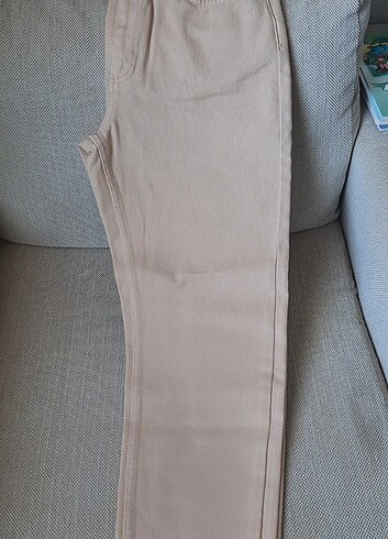 Trendyol milla krem kot pantalon - Görsel 8