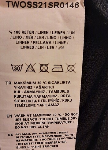 Keten siyah şort  - Görsel 6