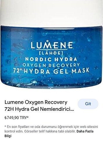 LUMENE nemlendirici maske