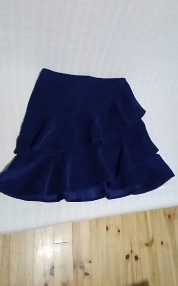 Kadife fırfırlı mini etek 45×35cm
