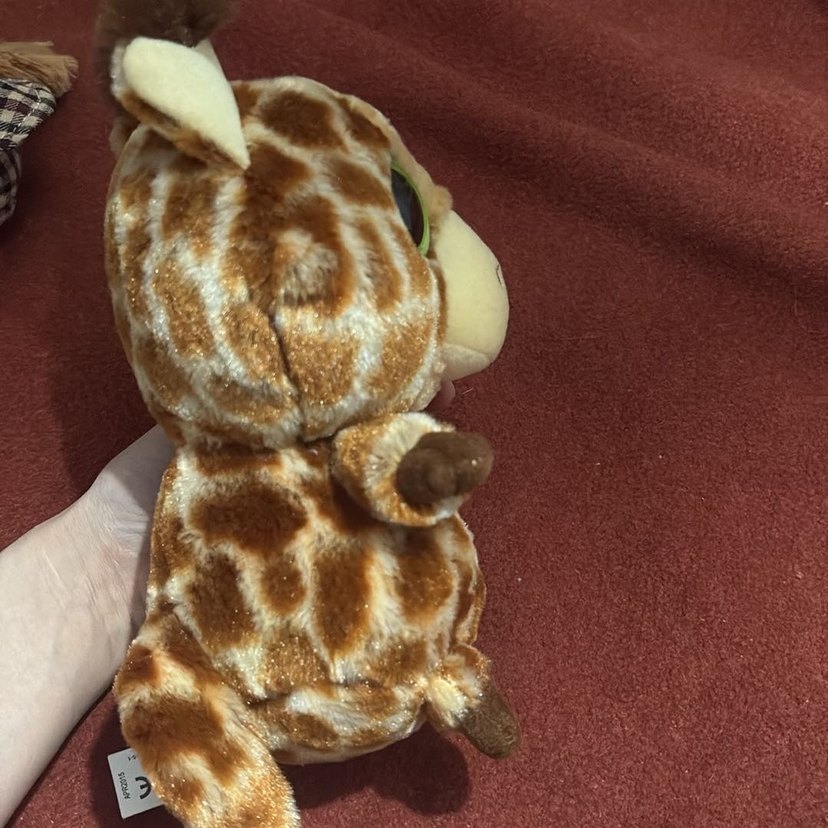 Kahverengi Peluş Zürafa Oyuncak - Görsel 4