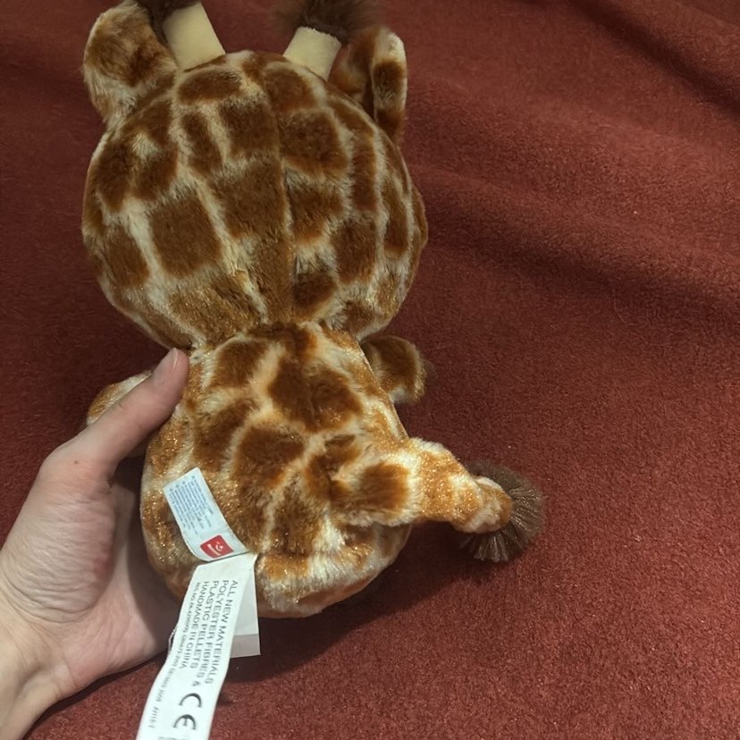 Kahverengi Peluş Zürafa Oyuncak - Görsel 3