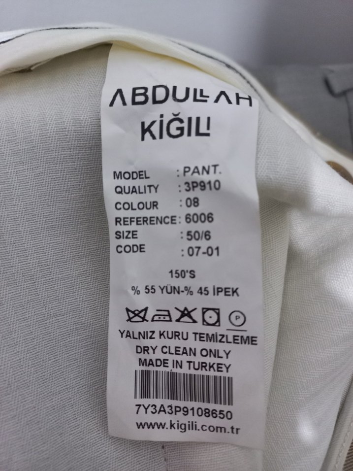 Erkek Kumaş Pantolon Kiğıli - Görsel 3