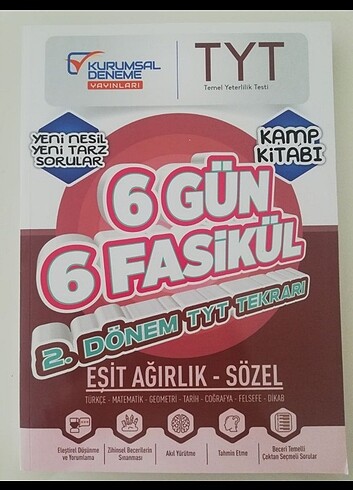 TYT EŞİT AĞIRLIK SÖZEL DENEME