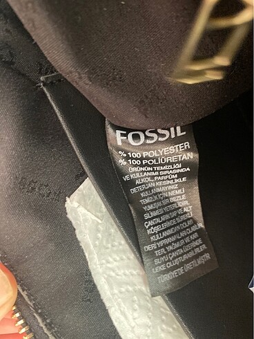  Beden siyah Renk Fosil çanta
