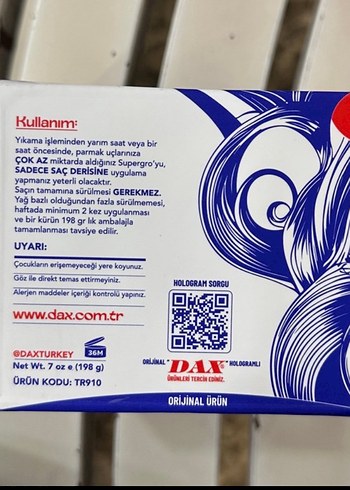 DAX Supergro saç bakım maskesi - Görsel 4