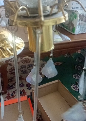Diğer Altın Renkli Dekoratif Lamba Parçası avize