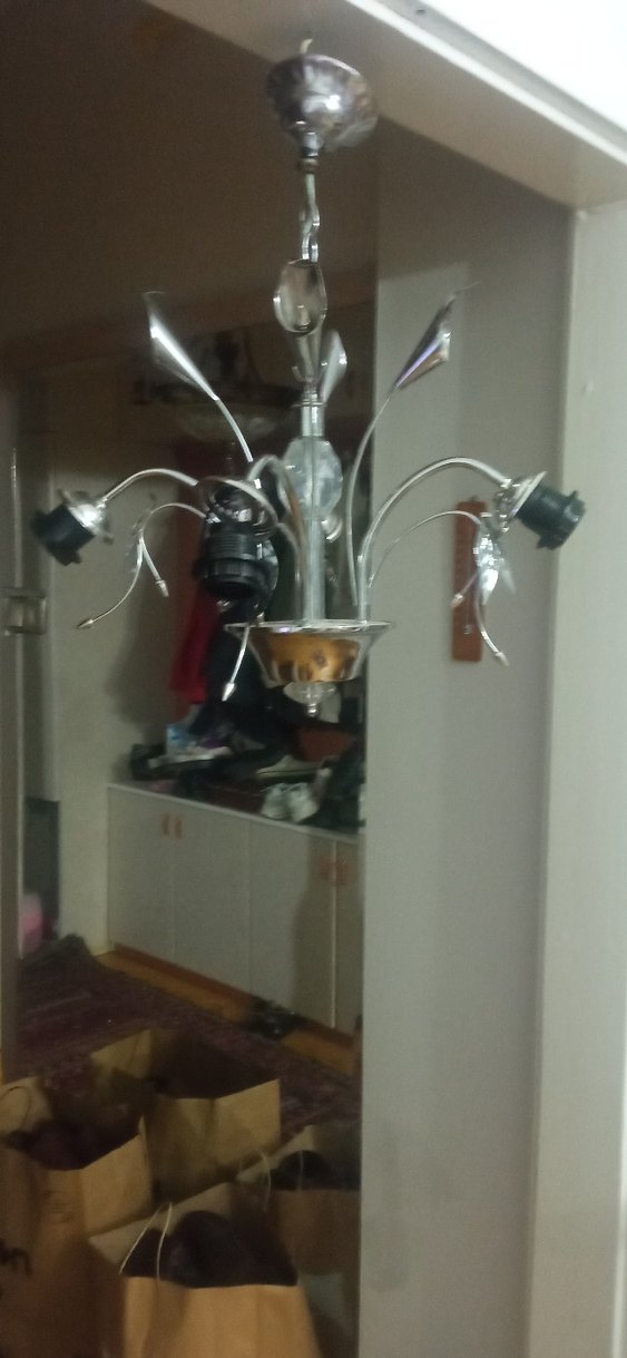 nikelaj Renkli Metal Detaylı Avize - Görsel 3