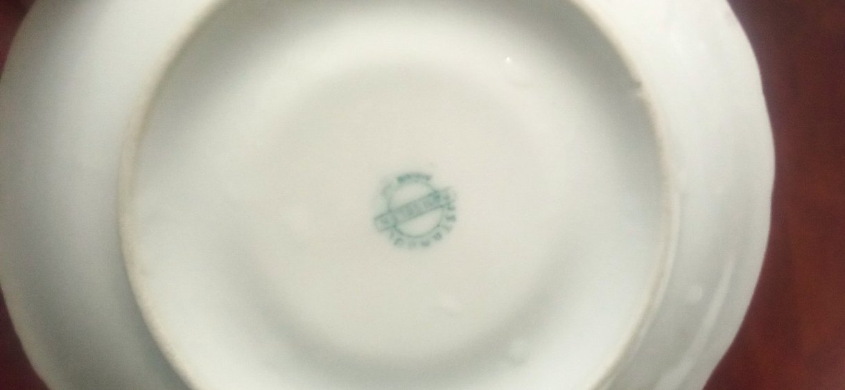 tabak Renkli Beyaz Çiçek Desenli Tabak - Görsel 3