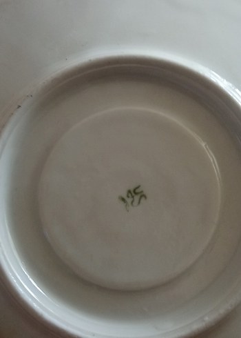 Vintage Pastel Çiçek Desenli Beyaz Tabak - Görsel 3