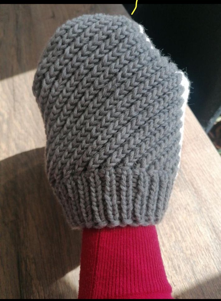 Gri örgü Kadın Bere - Görsel 3