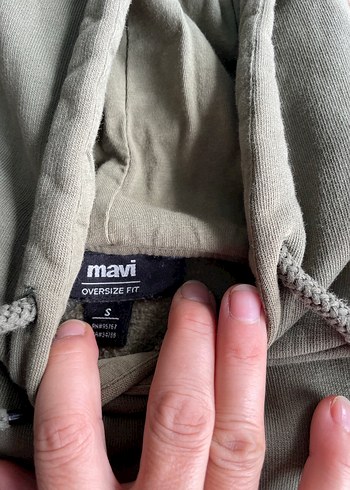 Mavi Jeans Haki Kapüşonlu Rahat Kesim Sweatshirt