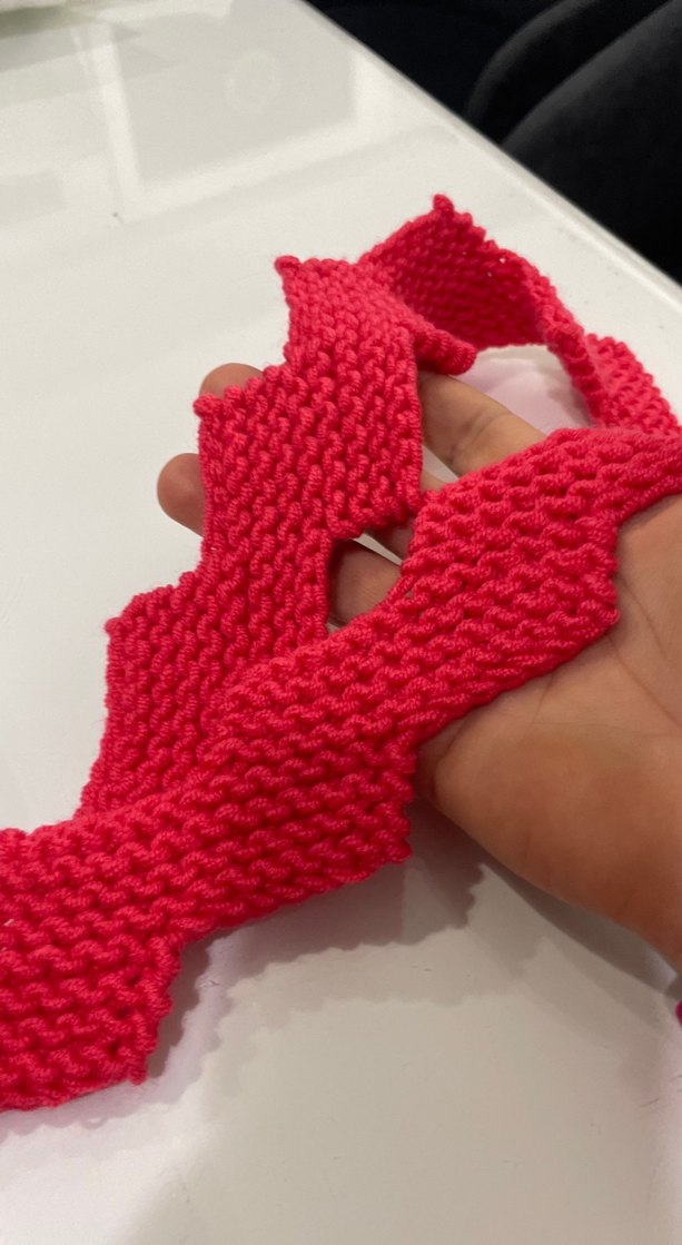 Kadın Renkli Örgü Şal - Görsel 3