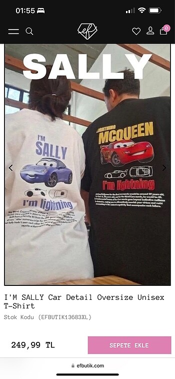 Diğer arabalar sally tshirt