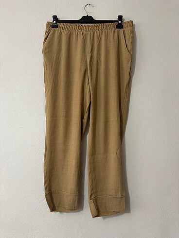LC Waikiki Beli Lastikli Havuç Kesim Keten Karışımlı Pantolon