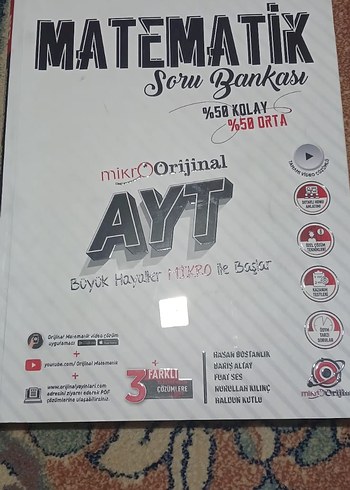 AYT Matematik Soru Bankası %50 Kolay-Orta